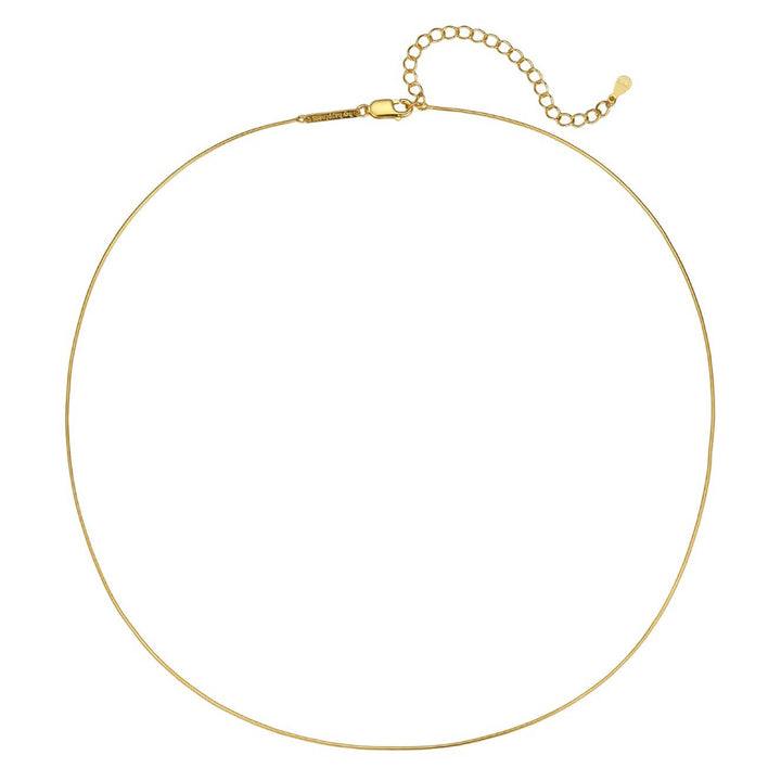 Collar Cadena Serpiente Redonda Plata de Ley 925