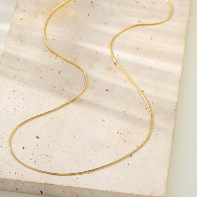 Collier Chaîne Serpent Ronde Sterling Argent