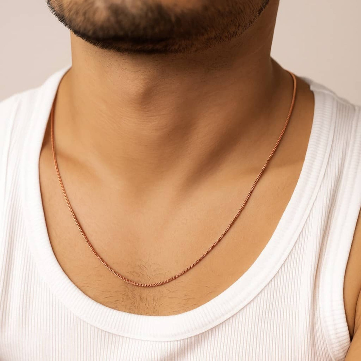 Collier Chaîne Serpent Ronde Waterproof 55-60cm