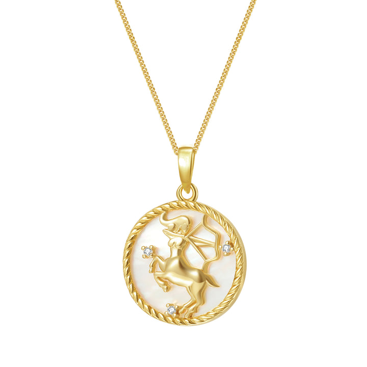 Collar Colgante Sagitario Plata de Ley 925