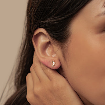 Santa und Weihnachtsstrumpf Ohrstecker Sterling Silber