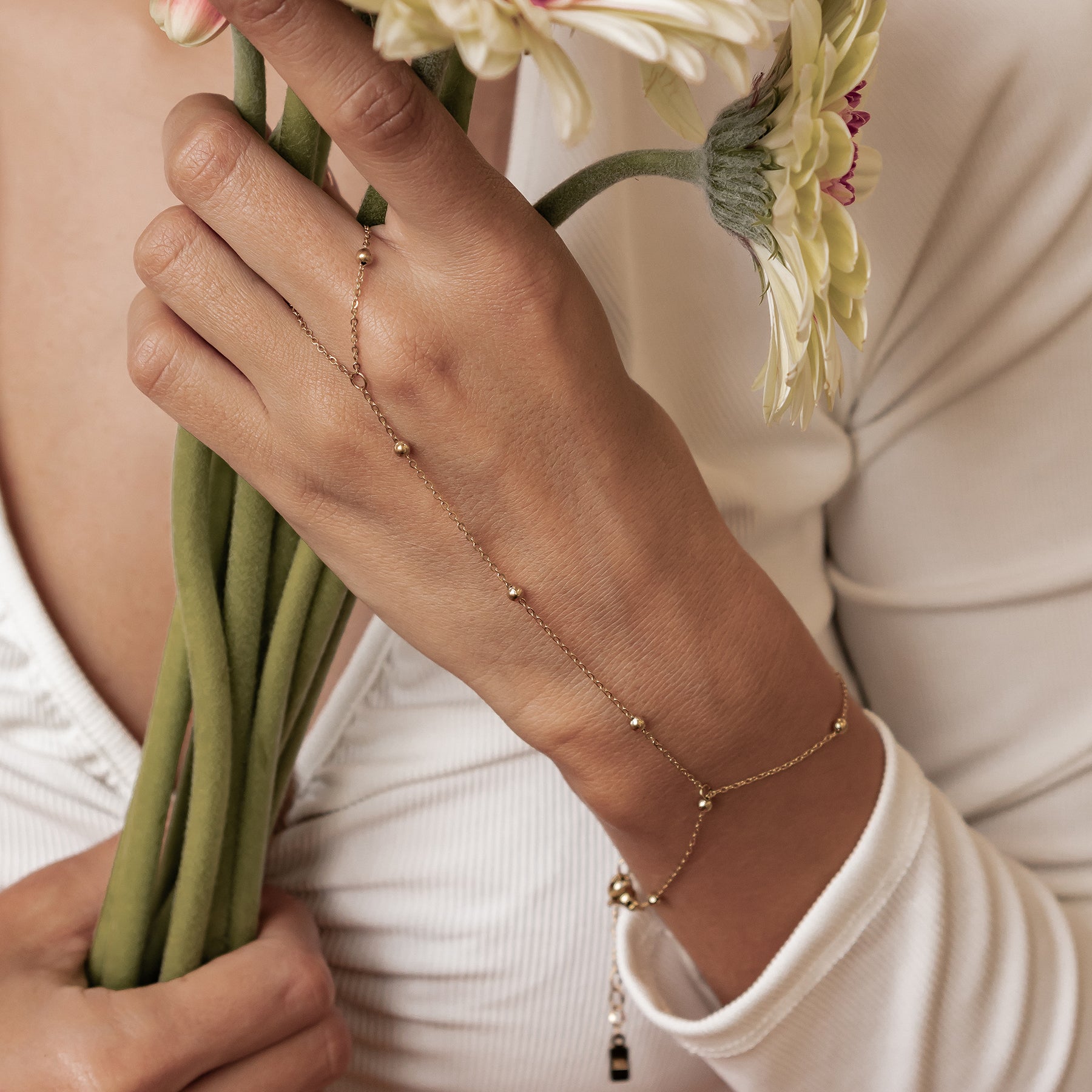 Satellite Hand Chain Bracelet