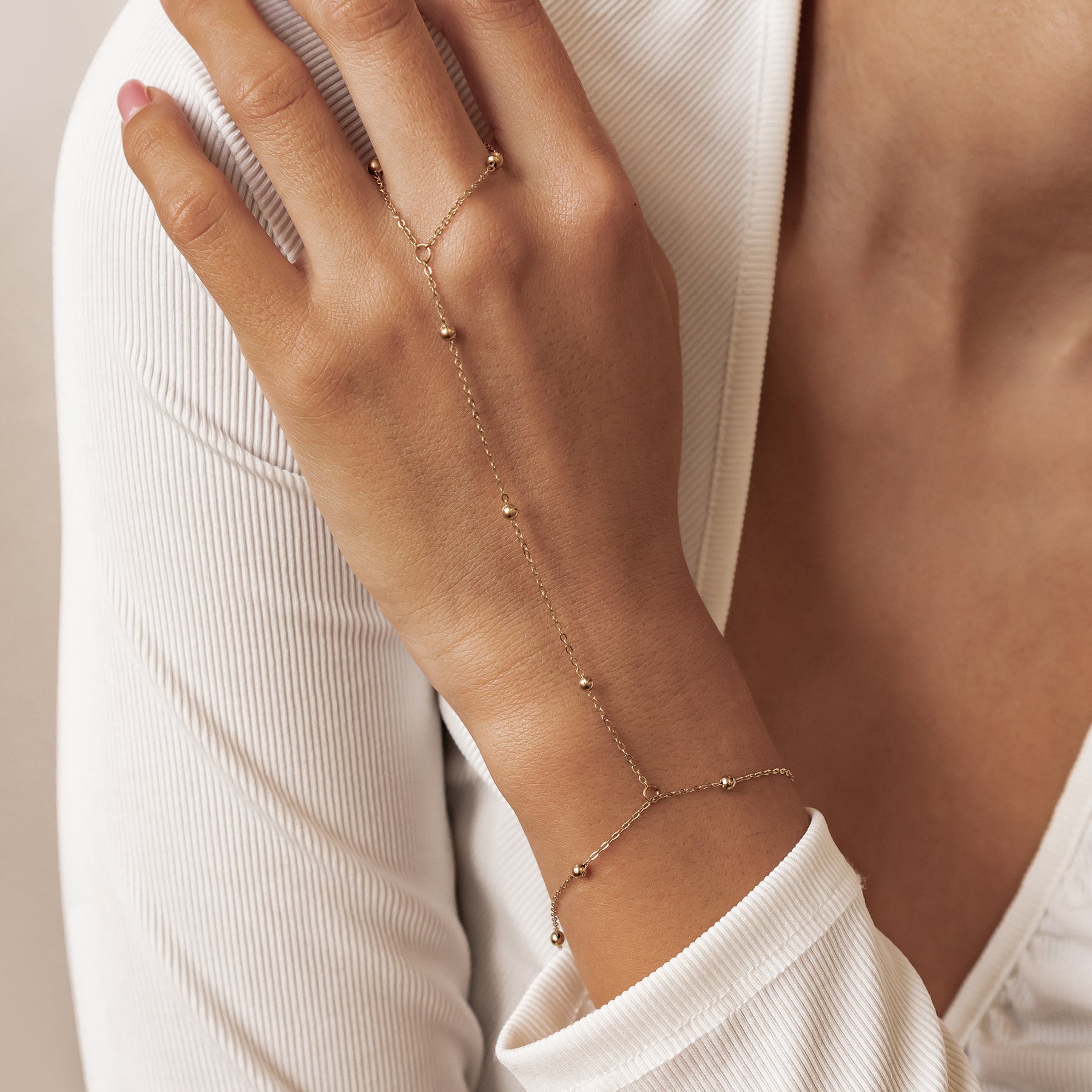 Satellite Hand Chain Bracelet