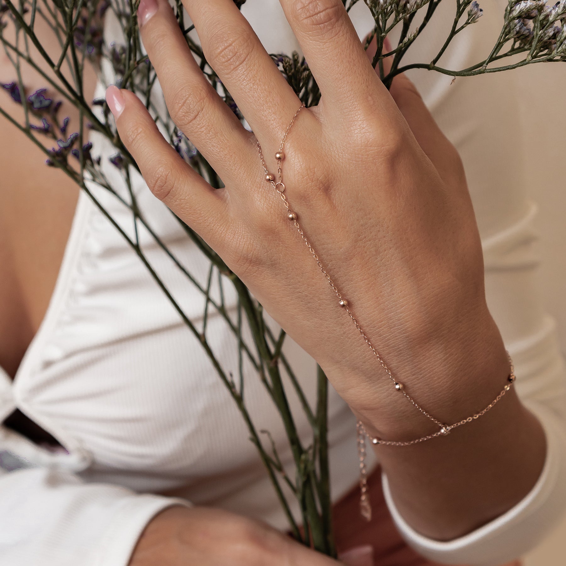 Satellite Hand Chain Bracelet