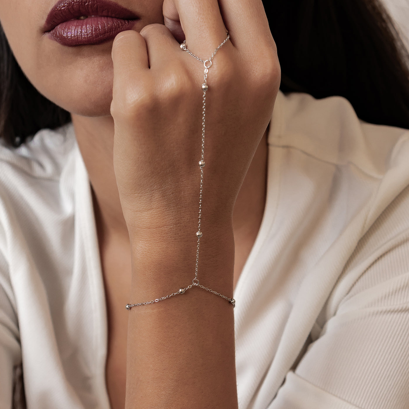 Satellite Hand Chain Bracelet