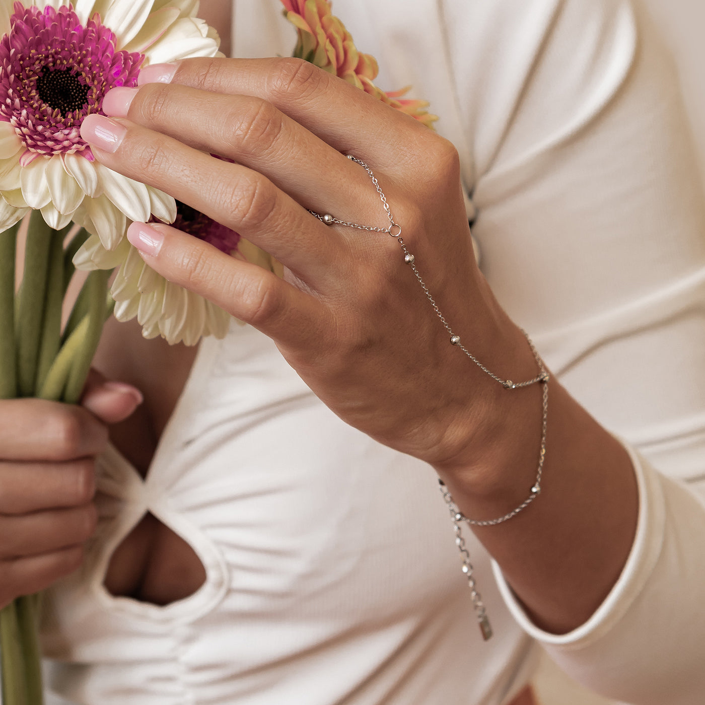 Satellite Hand Chain Bracelet