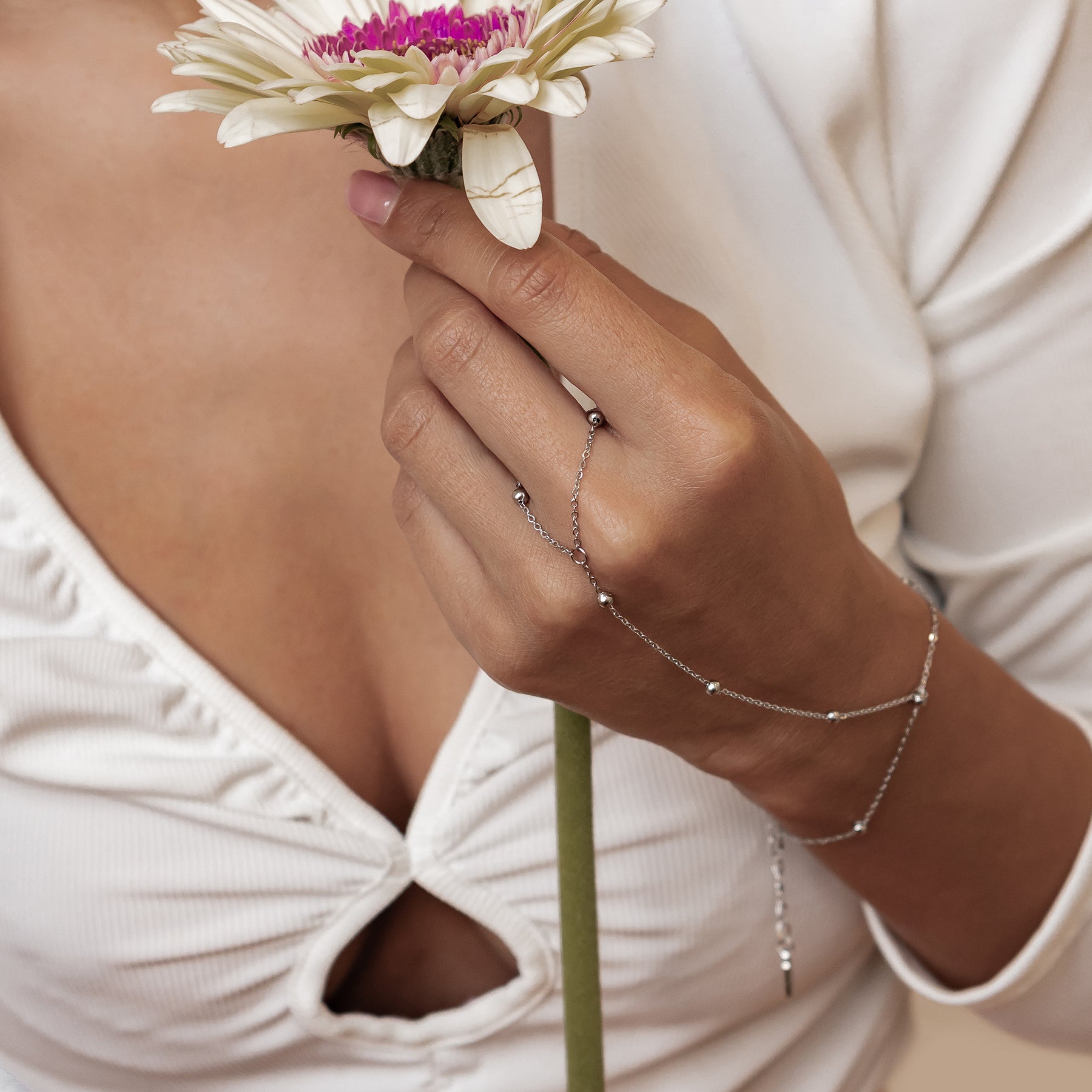 Satellite Hand Chain Bracelet