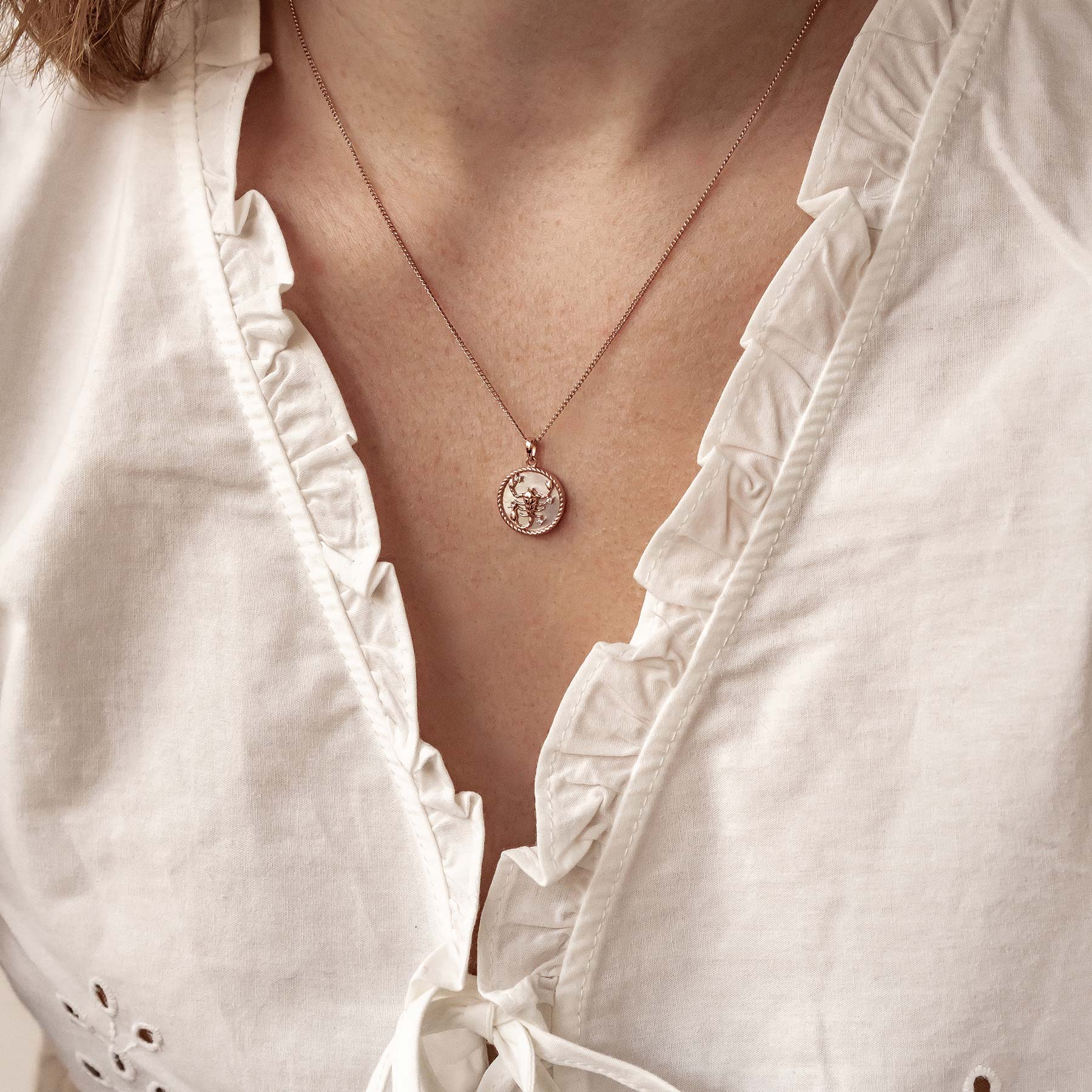 Scorpio Zodiac Pendant Necklace