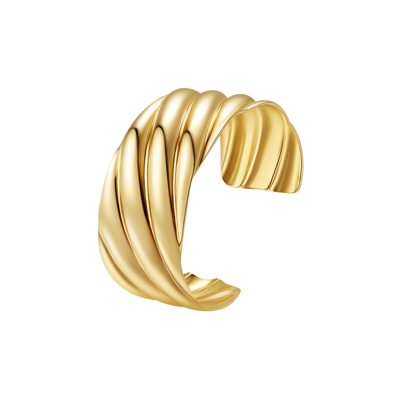 Brazalete Abierto de Remolino Esculpido