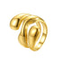 Skulpturaler Wellenring Gold