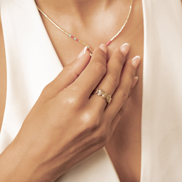 Anillo Abierto Concha Waterproof