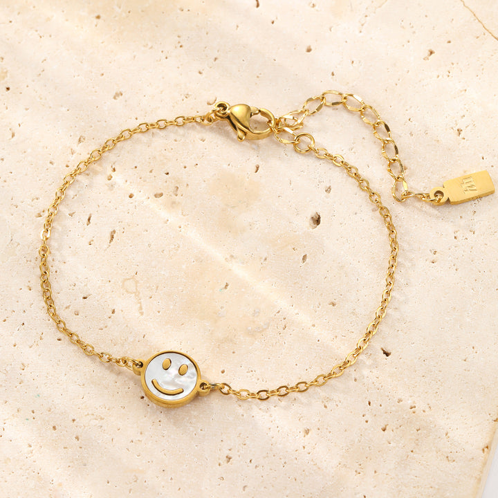 Pulsera Concha Smiley Waterproof