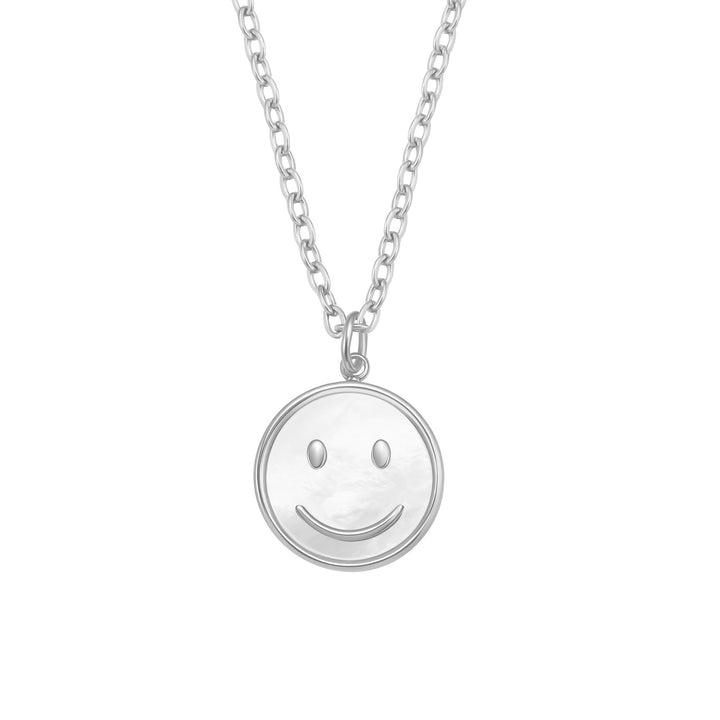 Muschel Smiley Anhänger Halskette – Wasserfest