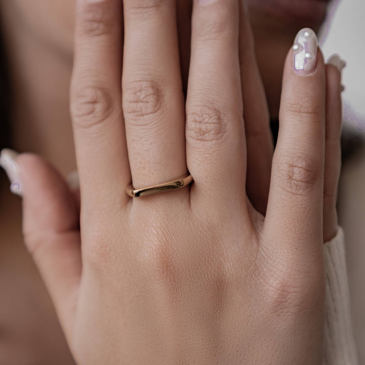 Bague Svelte Arc Acier Inoxydable