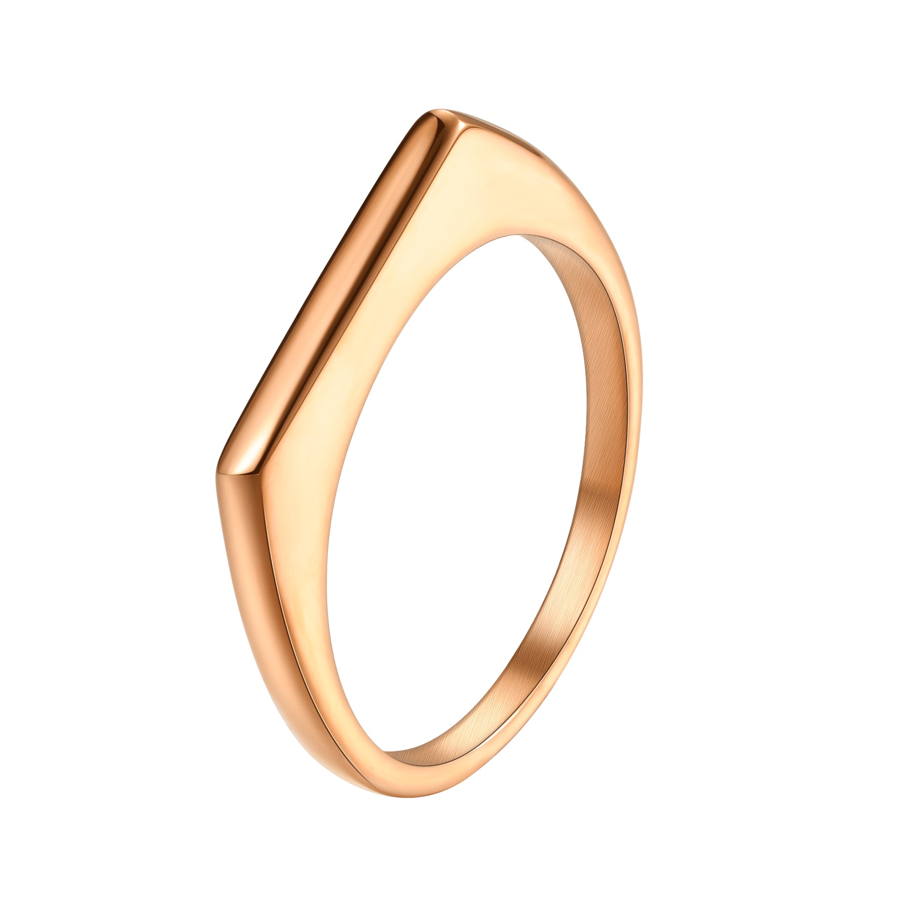 Eleganter Arc-Siegelring aus Edelstahl