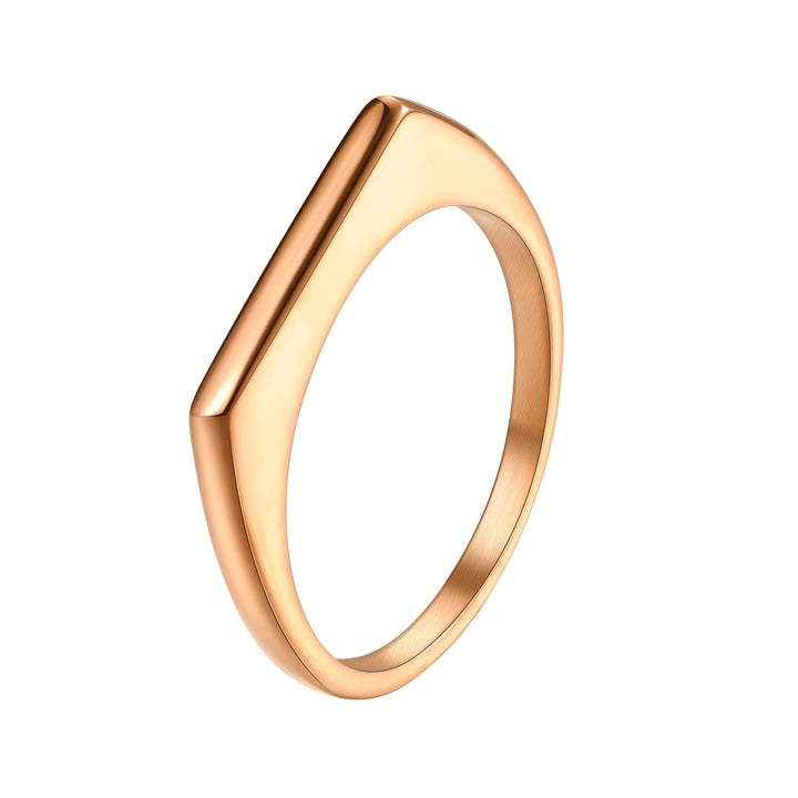 Bague Svelte Arc Acier Inoxydable