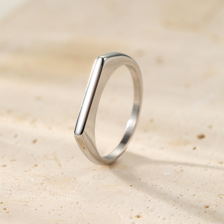 Bague Svelte Arc Acier Inoxydable