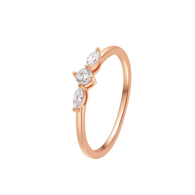 Nexus Schmaler Ring Sterlingsilber in Gold