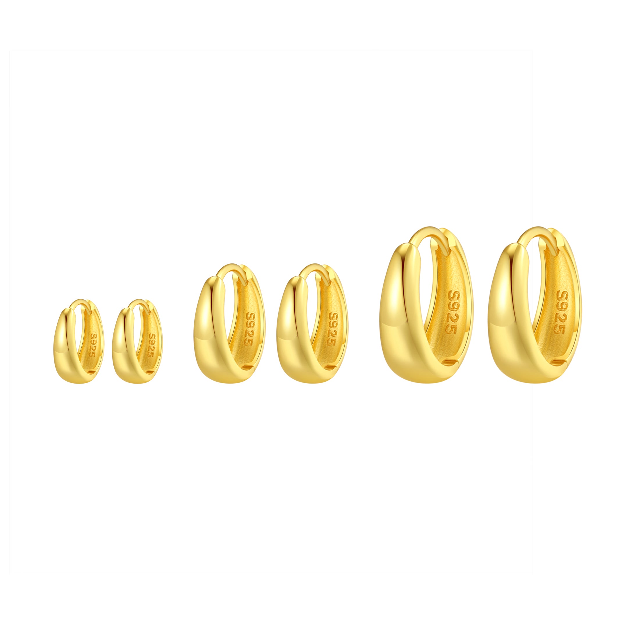 Small Dome Hoop Earrings Sterling Silver – Hey Happiness
