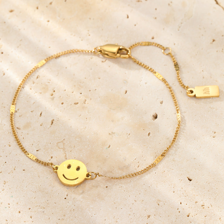 Bracelet Visage Souriant en Or