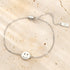 Bracelet Visage Souriant en Argent