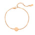 Brazalete Cara Sonriente en Oro Rosa