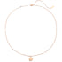 Collar Colgante Cara Smiley en Oro Rosa