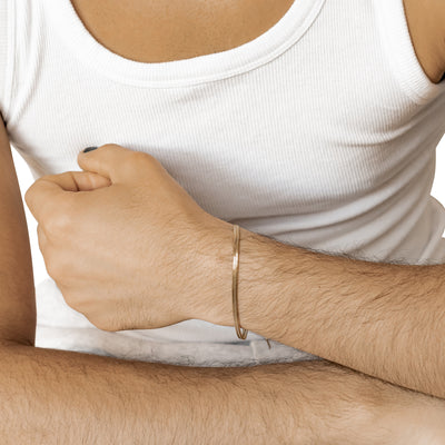 Brazalete de Cadena Serpiente en Oro
