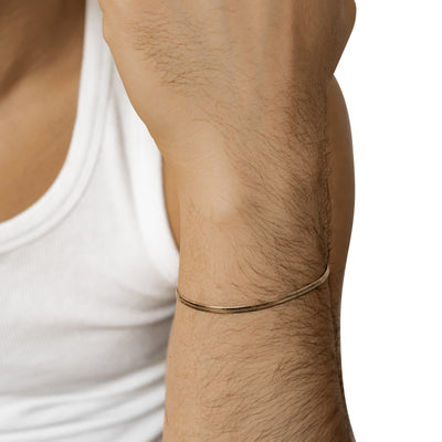 Brazalete de Cadena Serpiente en Oro
