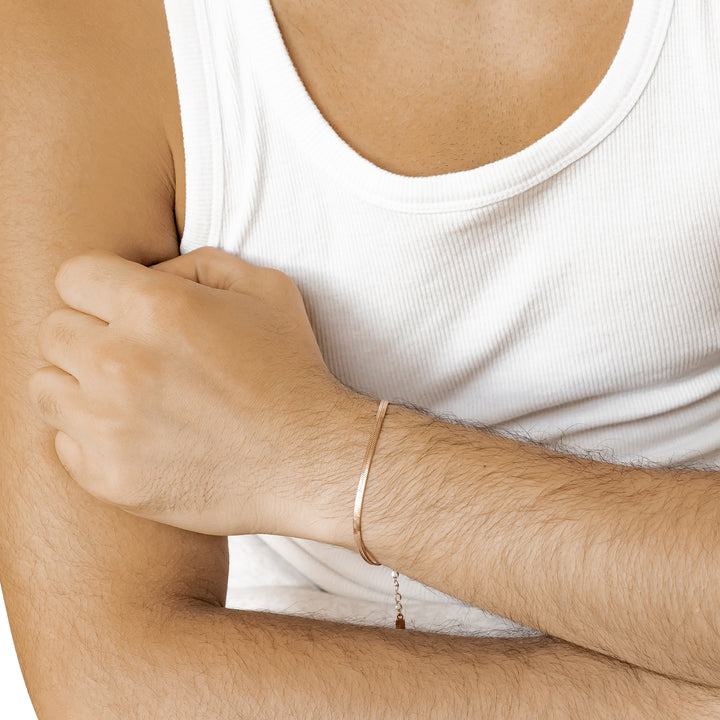 Schlangenarmband Roségold
