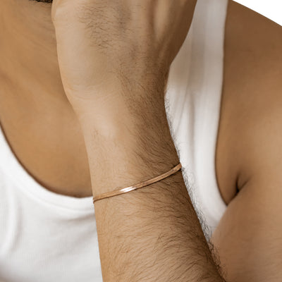 Schlangenarmband Rosegold