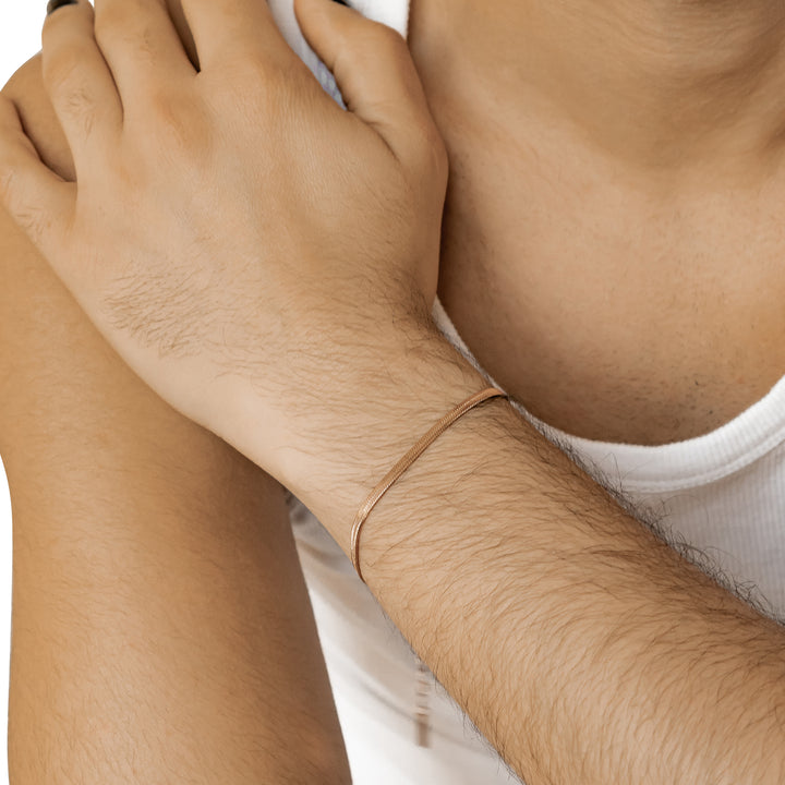 Schlangenarmband Roségold