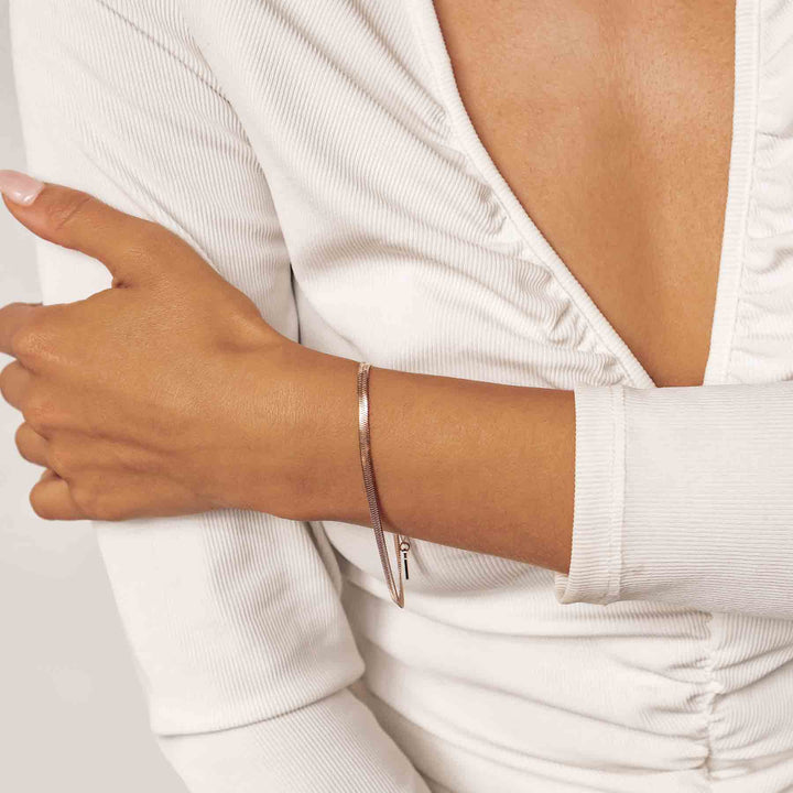 Schlangenarmband Roségold