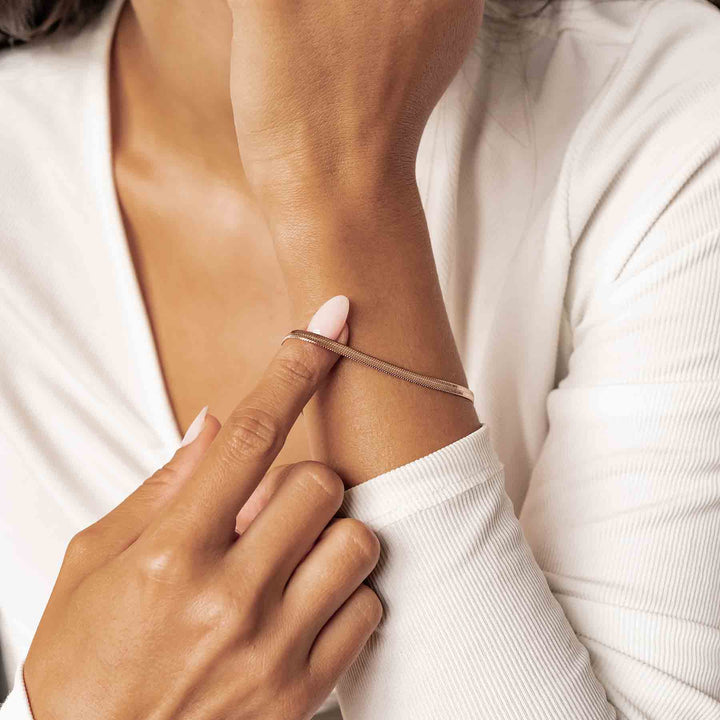 Schlangenarmband Roségold