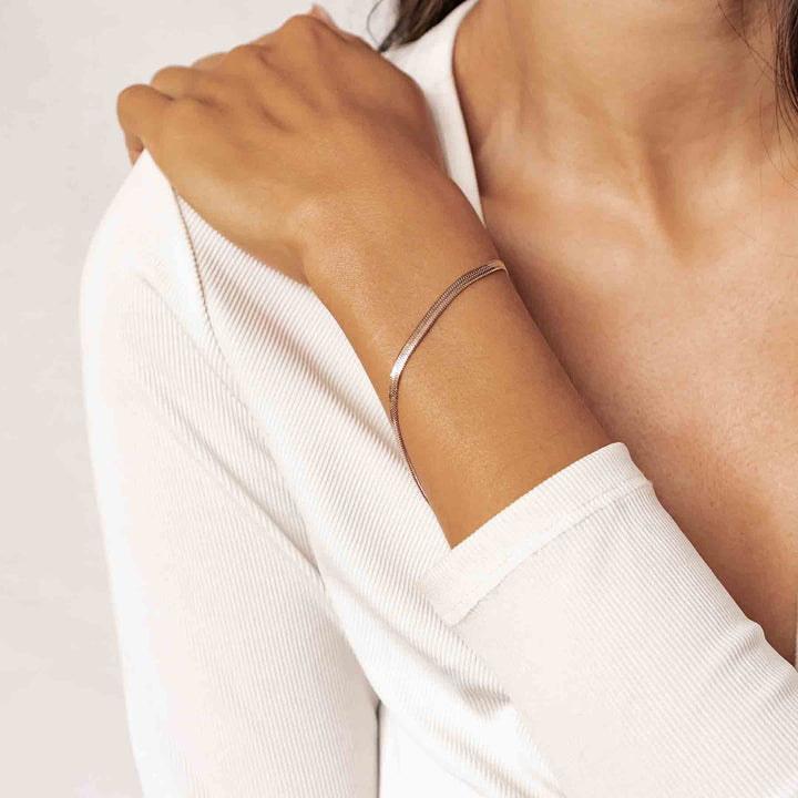Schlangenarmband Roségold