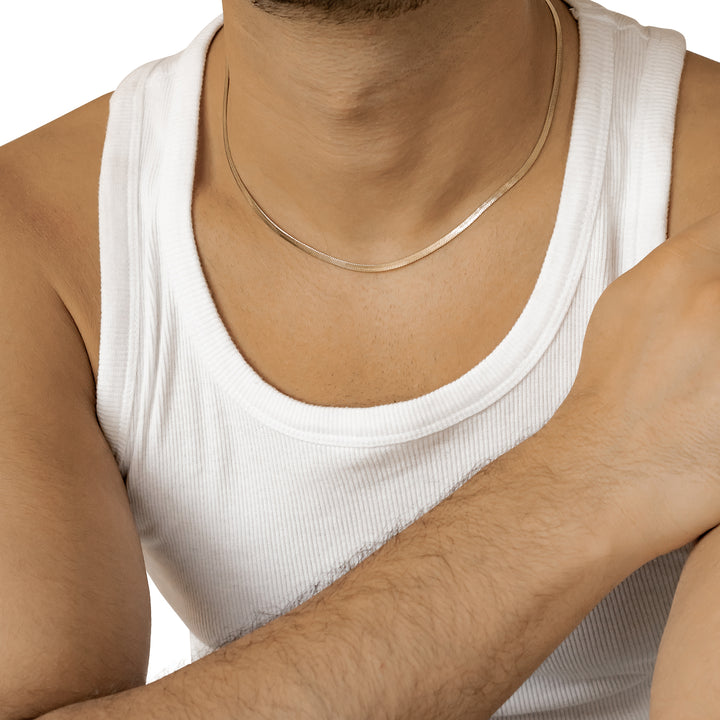 Set Joyería Hombre Cadena Serpiente Waterproof