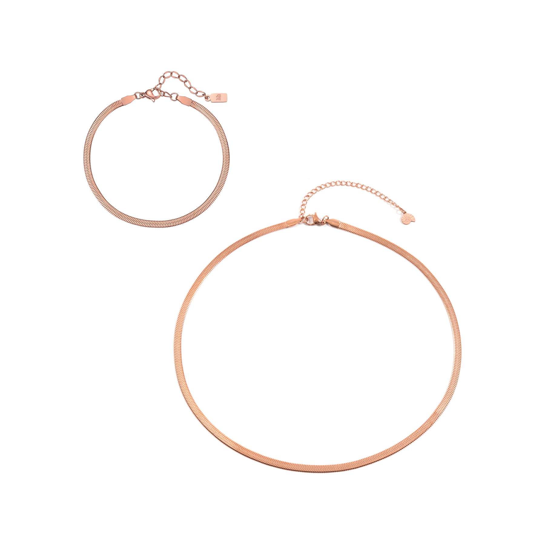 Schlangenketten Schmuckset für Herren – wasserfest