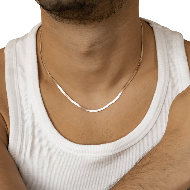 Set Joyería Hombre Cadena Serpiente Waterproof