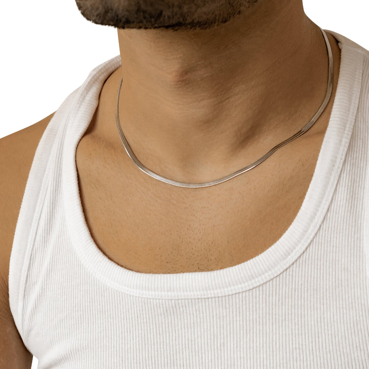 Set Joyería Hombre Cadena Serpiente Waterproof