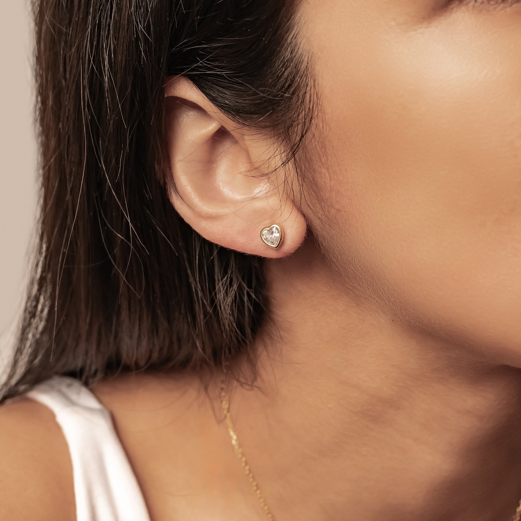 Sparkling Heart Jewelry Set Sterling Silver