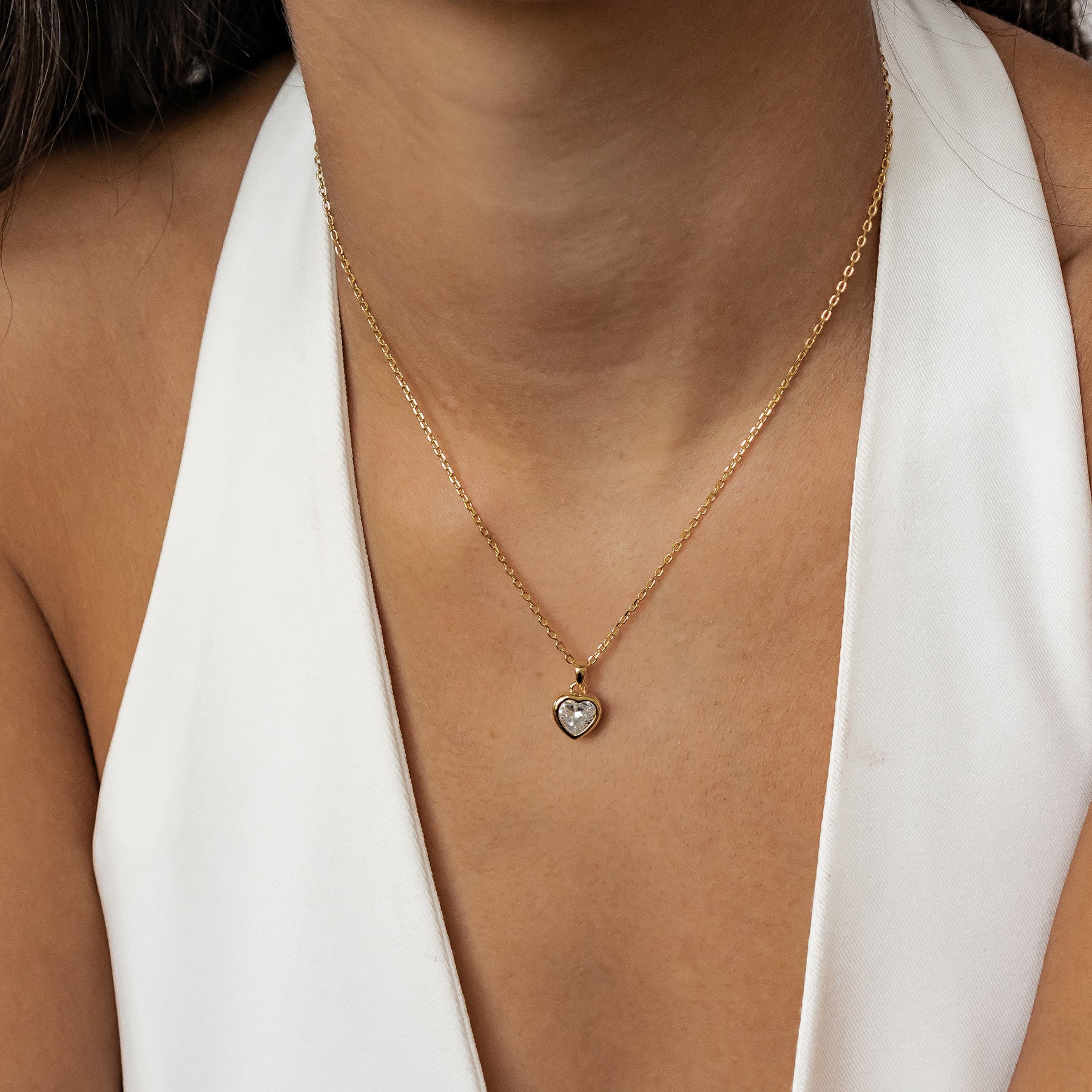 Sparkling Heart Jewelry Set Sterling Silver