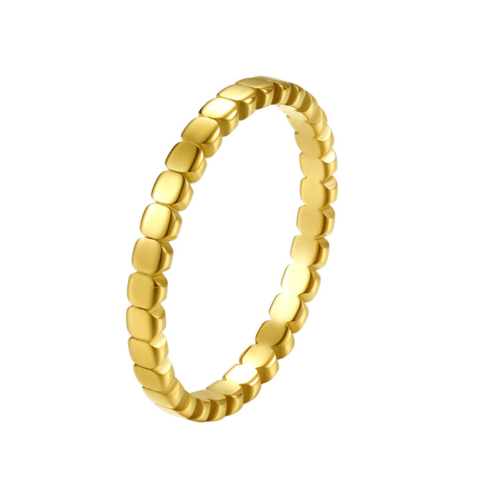 Anillo Cuentas Unidas Acero Inoxidable