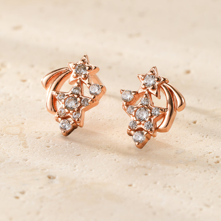 Star Cluster Stud Earrings Sterling Silver