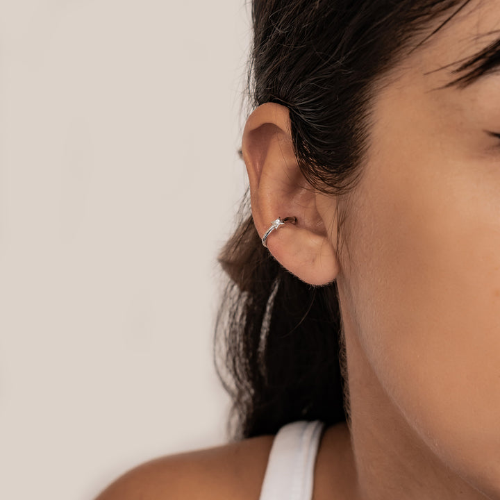 Star Ear Cuff Sterling Silver