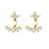 Boucles d’oreilles Ear Jacket Étoiles Sterling Argent
