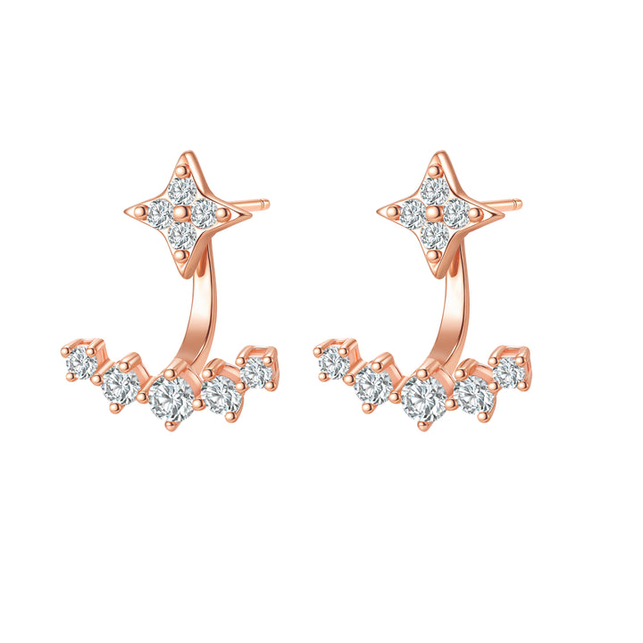 Star Jacket Stud Earrings Sterling Silver