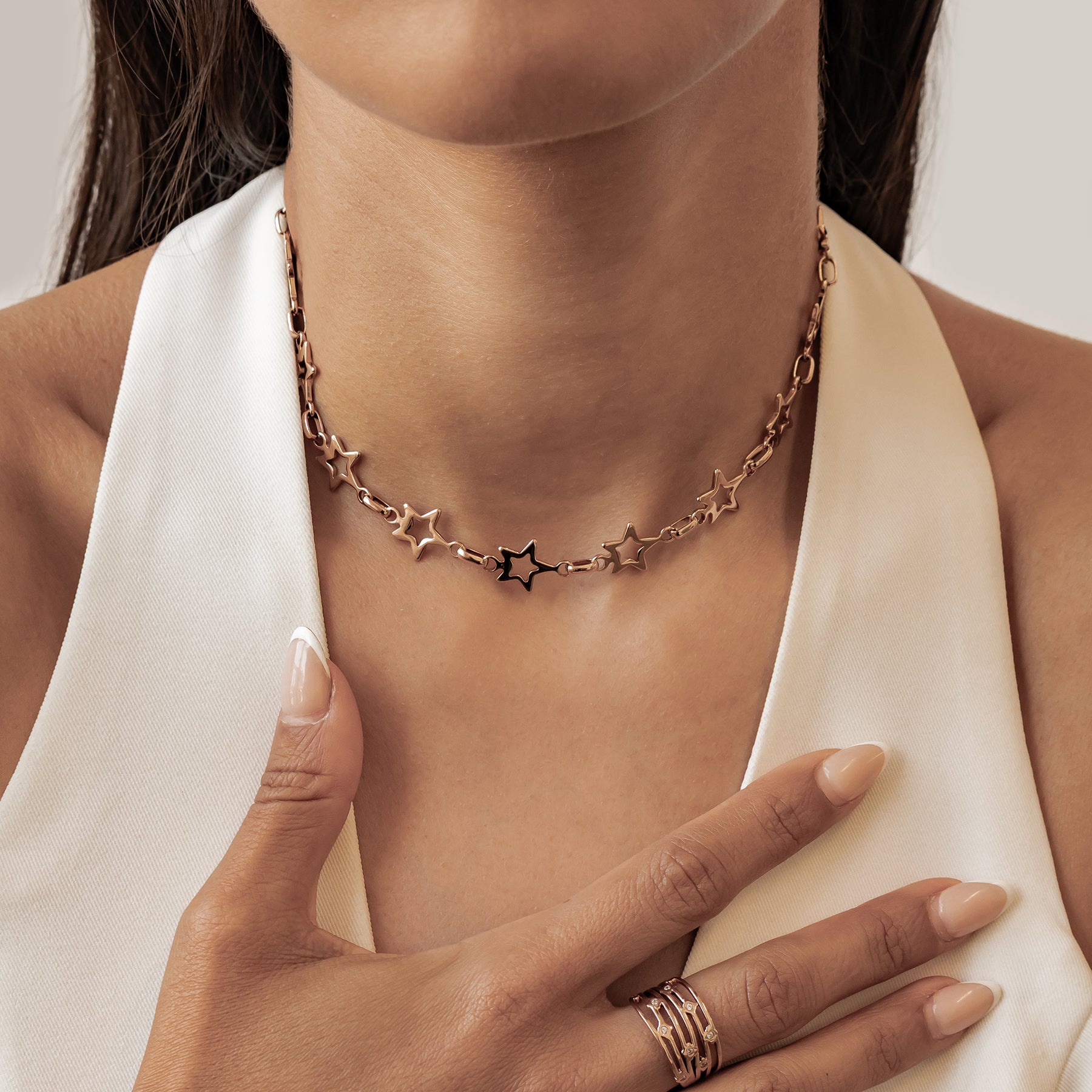 Star Link Statement Necklace Waterproof