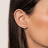Pendientes Cadena con Gota Estrellada Plata de Ley 925