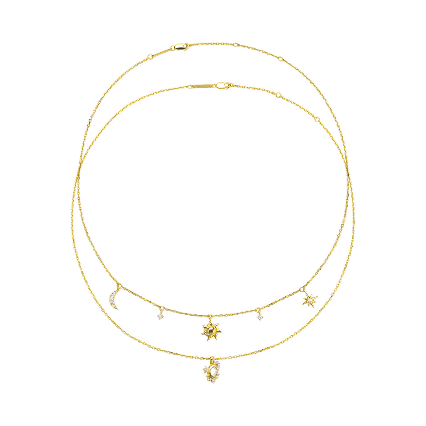 Starry Sky Necklace Set Sterling Silver