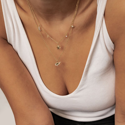 Starry Sky Necklace Set Sterling Silver